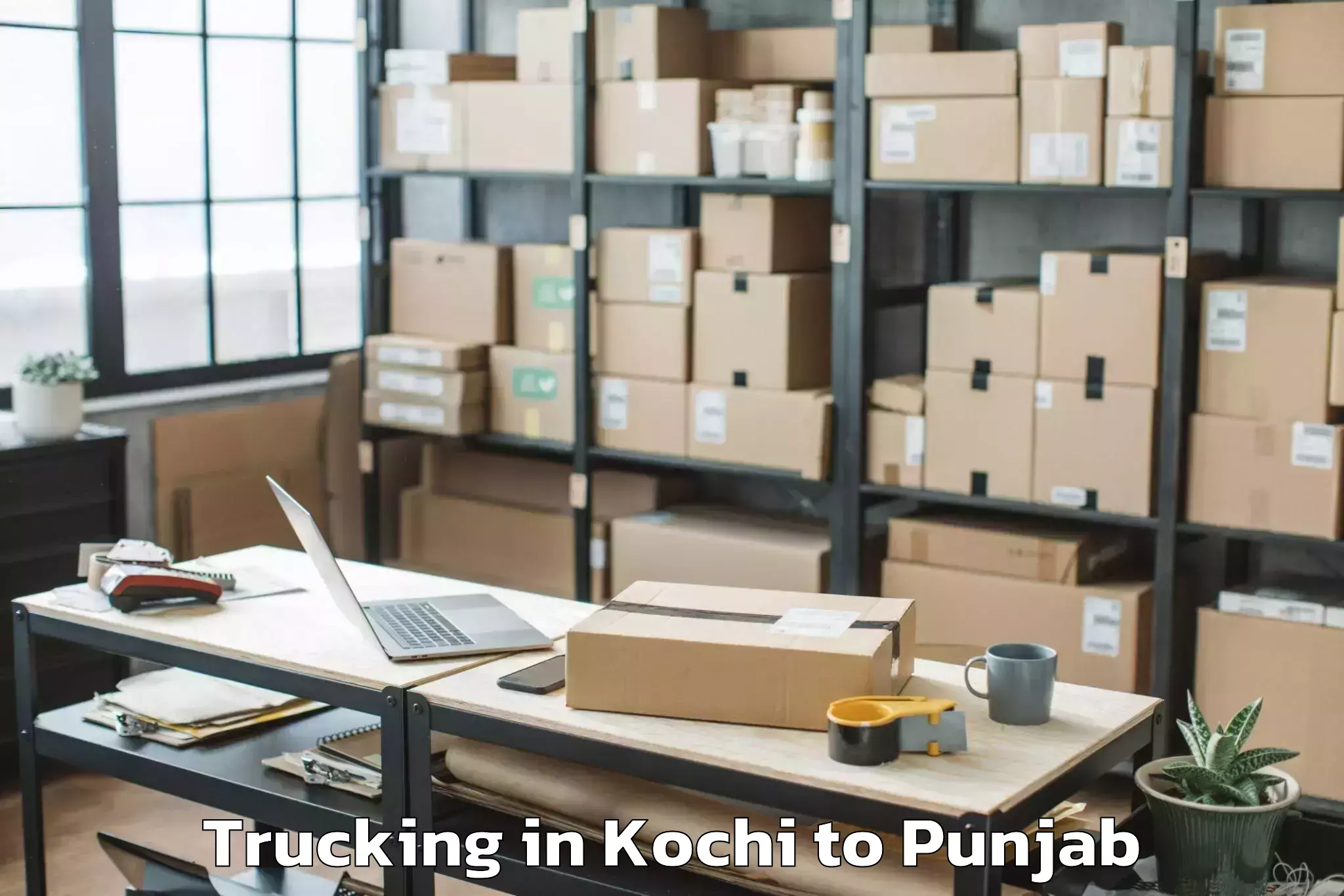 Get Kochi to Nurpur Kalan Trucking